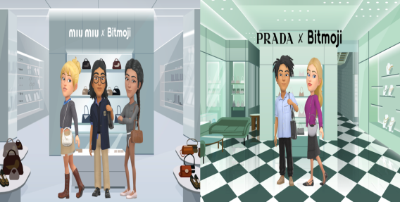 Snapchat works with Miu Miu and Prada for Bitmoji fashion items