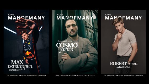 Max Verstappen, Robert Irwin and Cosmo Jarvis front Man of Many’s ICONS Digital Edition covers