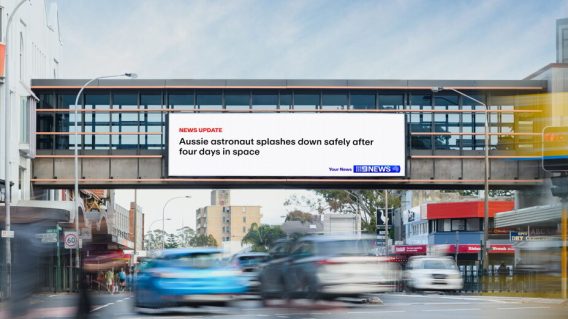 Nine partners with Ooh Media on huge news play