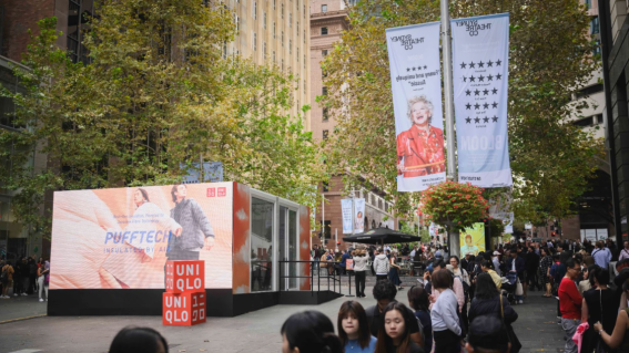 Uniqlo sets up immersive activation for new Pufftech jacket range, via 1000 Heads