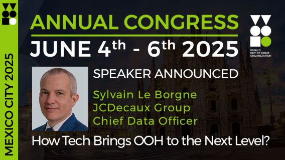 JCDecaux group chief data officer booked for World Out of Home Organisation congress