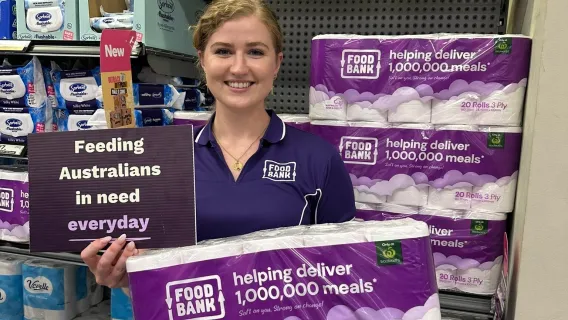 Foodbank and Encore Tissue launch toilet paper brand for fundraising