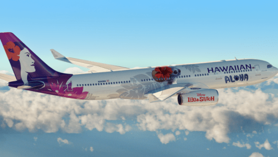 Hawaiian Airlines unveils Lilo and Stitch livery