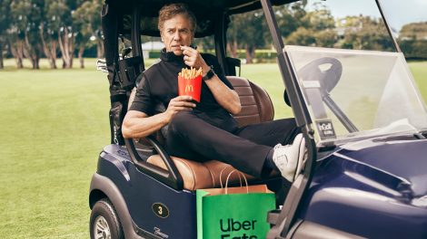 Happy Gilmore star in new Uber One and Macca’s spot via Poem