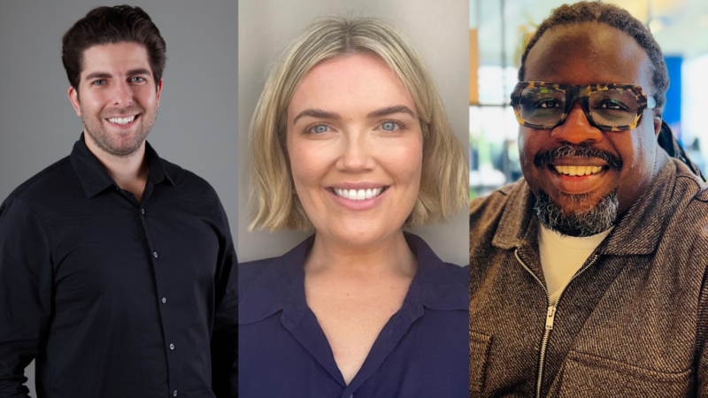 (From left to right) Dave Strauss, vice president of revenue operations and strategy in the US, Tara Peck, programmatic account director in Australia and Duane Thompson, head of digital optimisation in the UK