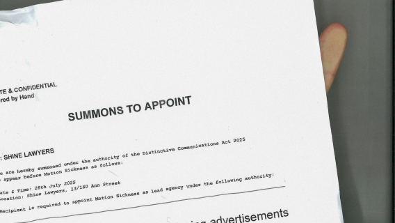 Motion Sickness wins Shine Lawyers’ global creative and strategy account