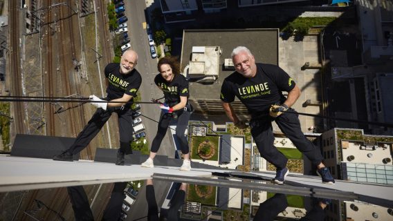 Levande opens new retirement village with abseiler stunt, via Adhesive