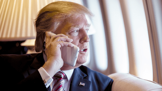 President Donald Trump is being regularly cold-called by journalists